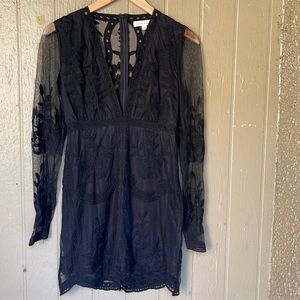 Honey Punch lace mini dress